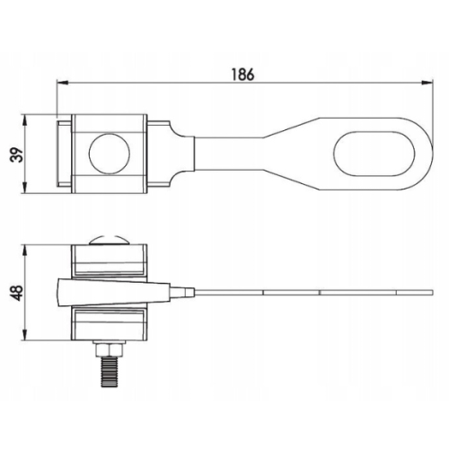 Uchwyt końcowy ASXSN  4x16-35