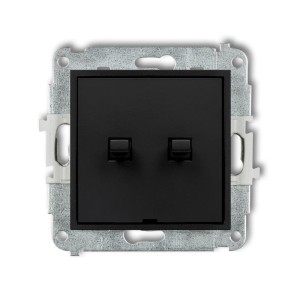 Karlik MINI Łącznik świecznikowy w stylu amerykańskim czarny mat - 12MWPUS-2