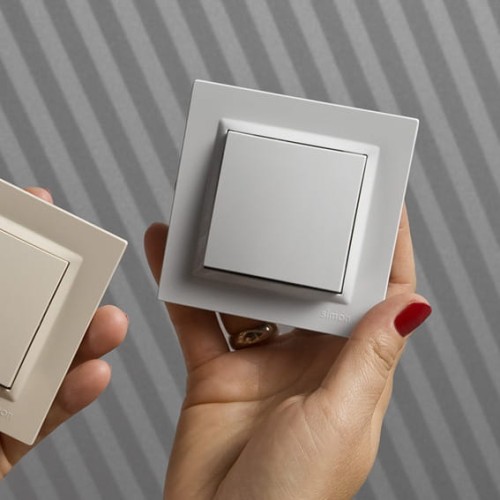 Simon 10 Łącznik schodowy podwójny biały - CW6/2.01/11