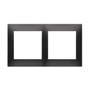 Simon 54 Ramka podwójna czarny mat - DR2/49
