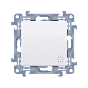 Simon 10 Przycisk światło biały samozaciski - CS1C.01/11