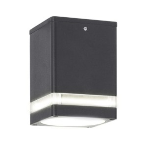 Lampa kinkiet sufitowy ZOMBOR GU10 kwadratowy antracyt  - Rabalux 7818