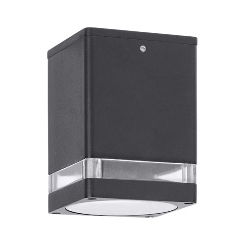 Lampa kinkiet sufitowy ZOMBOR GU10 kwadratowy antracyt  - Rabalux 7818