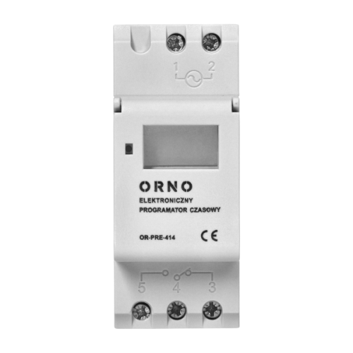 Programator czasowy 16 programów 2mod DIN TH-35mm