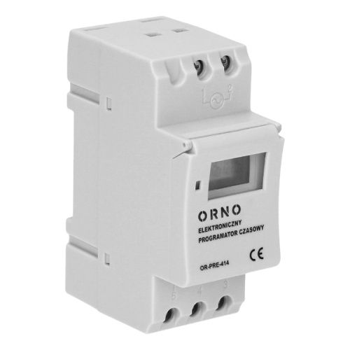 Programator czasowy 16 programów 2mod DIN TH-35mm