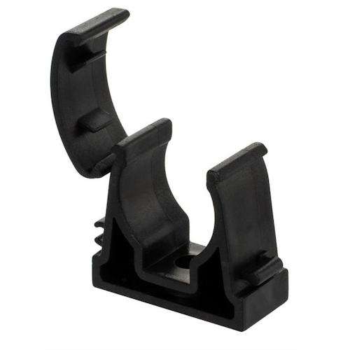 Uchwyt do rur zamykany UZ 18 czarny 10szt. - Tadpol 