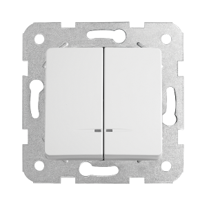 LINNERA S Łącznik podwójny z podświetleniem biały - Panasonic 90440050