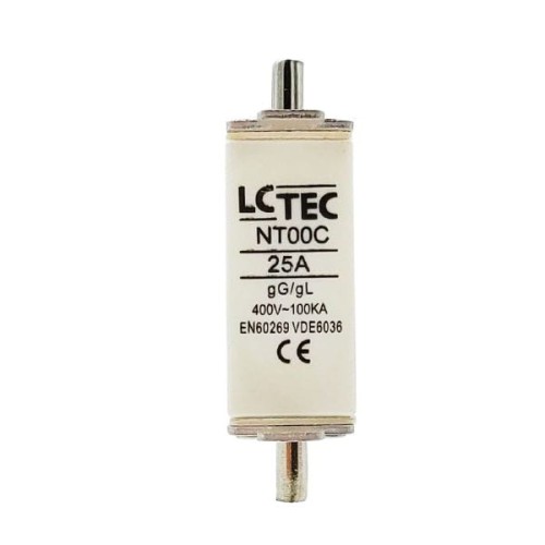 Wkładka topikowa NT00CgL/gG 25A 400V - LCTEC 368045