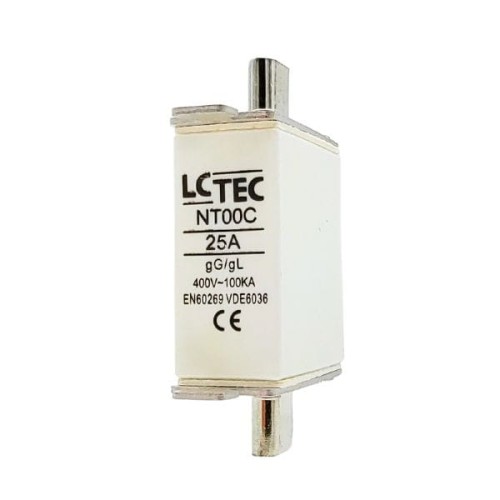 Wkładka topikowa NT00CgL/gG 25A 400V - LCTEC 368045