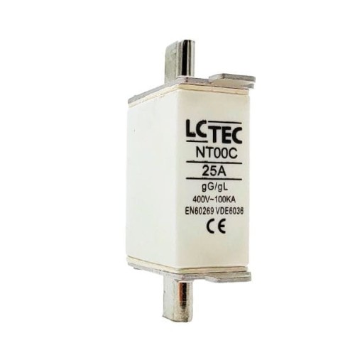 Wkładka topikowa NT00CgL/gG 25A 400V - LCTEC 368045