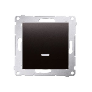 Simon 54 Łącznik pojedynczy z podświetleniem LED 10AX antracyt - DW1L.01/48