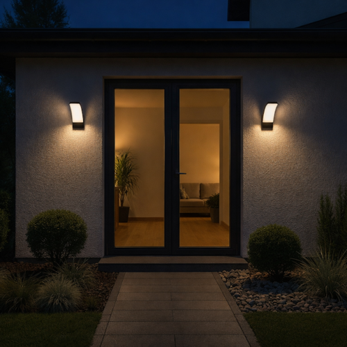 Oprawa elewacyjna Grudo LED 12W czarna