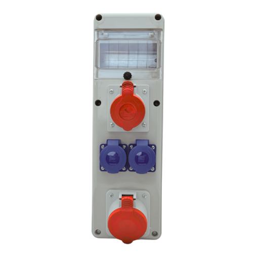 Rozdzielnica R-BOX SLIM 6S 1x32/5P, 1x16/5P 2x250V - Pawbol B.SLIM-6S-14