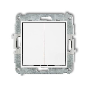 Karlik ICON Łącznik podwójny biały - IWP-2