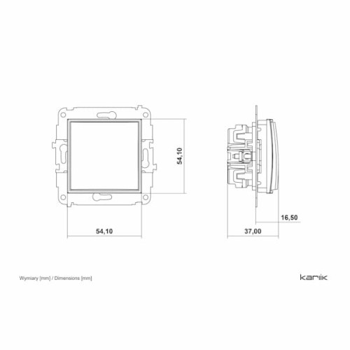 Karlik ICON Łącznik krzyżowy biały - IWP-6