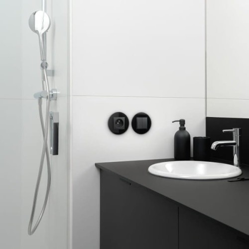 Karlik ICON Łącznik krzyżowy czarny mat - 12IWP-6