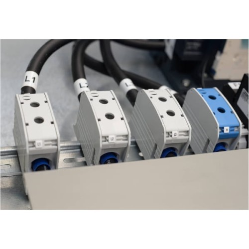 Złączka STB 95 niebieski AL/CU 16-95mm2 TS35