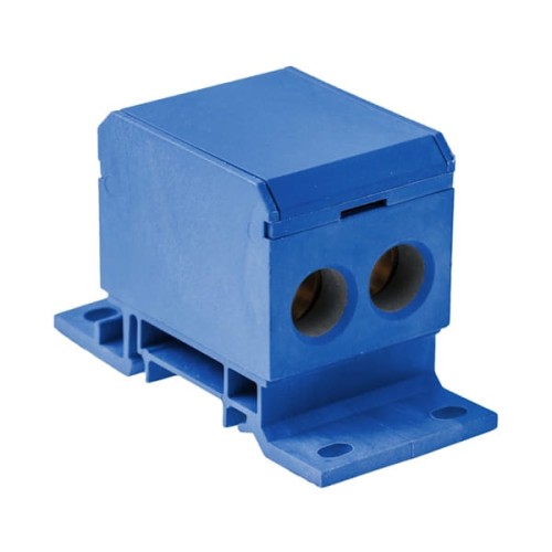 Blok rozdzielczy 160A 1P 2x6-70 niebieski - E.4093/N