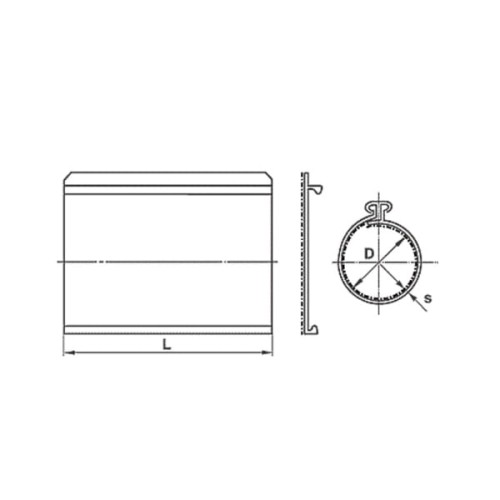 Płat termokurczliwy remontowy długość  1000 mm RM 52/14-1000
