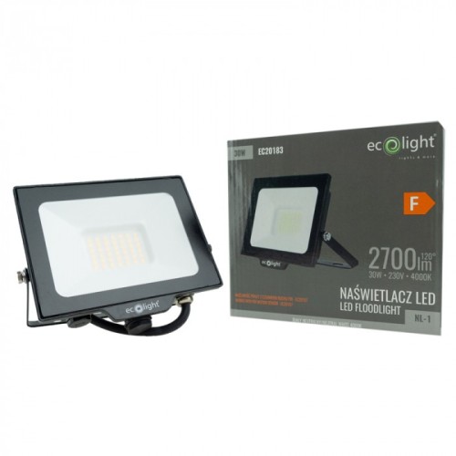 Naświetlacz NL-1 30W neutralny biały - EC20183