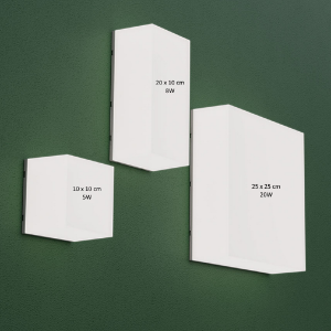 Oprawa sześcienna SCATOLLO 8W 230V IP54 200x100x75mm biała 