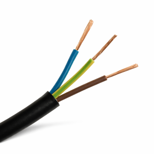 Przewód OMY 3x1 (H03VV-F) 300/300V czarny