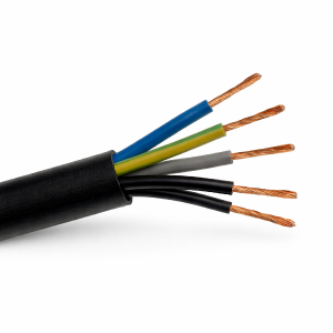 Przewód OWY 5x2,5 (H05VV-F) 300/500V czarny