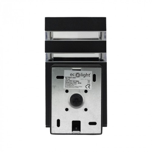 Kinkiet elewacyjny 1xGU10 IP54 czarny - Ecolight EC79027