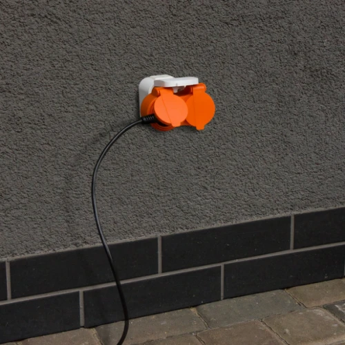 Rozgałęźnik gniazdo podwójne hermetyczne 16A 250V IP44 - Plastrol W-97745