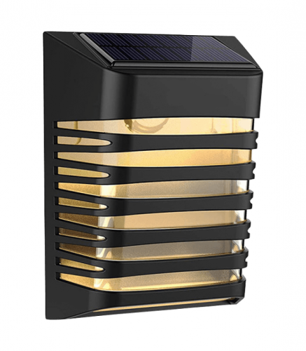 Lampa solarna elewacyjna IP64 czarna - Ecolight EC20116