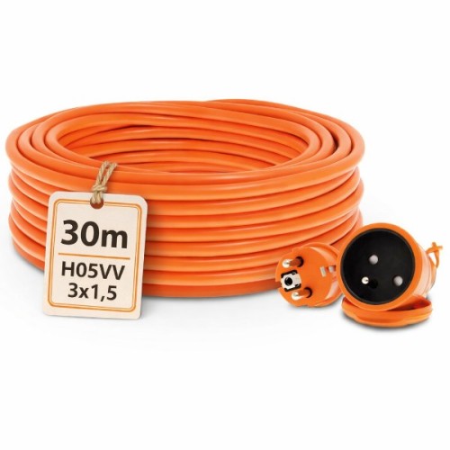 Przedłużacz ogrodowy 30m (H05VV-F 3x1,5)