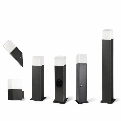 Lampa ogrodowa stojąca New York E27 44 cm grafit - Goldlux 304629