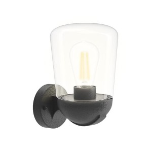 Kinkiet elewacyjny MIZIL E27 czarny góra - Rabalux 7494