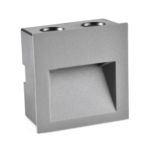 Lampa schodowa podtynkowa Q7 3W IP54 kwadratowa - 313737