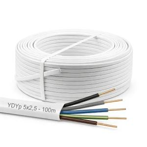 Przewód YDYp 5x2,5 450/750V - krążek 100 mb