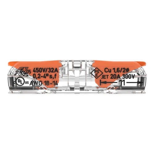 Szybkozłączka przelotowa 2x0,2-4mm2 - WAGO 221-2411