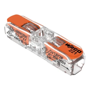 Szybkozłączka przelotowa 2x0,2-4mm2 - WAGO 221-2411