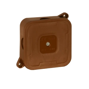 Puszka natynkowa 85x85x35 IP44  400V 4 wlotowa brązowa – 027-02