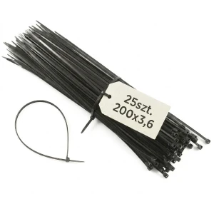 Opaska kablowa 200x3,6 czarna UV - Orno OR-AE-13200/4/20/25