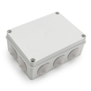 Puszka natynkowa 190x140x70 IP65 10 dławików szara - S-BOX406