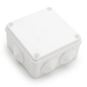 Puszka natynkowa 100x100x50 IP65 6 dławików biała - S-BOX106B