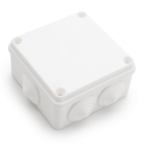 Puszka natynkowa 100x100x50 IP65 6 dławików biała - S-BOX106B