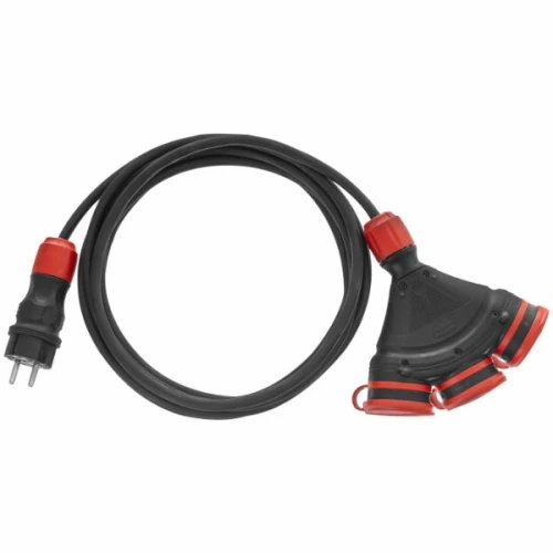 Przedłużacz budowlany 3 gniazda IP54 16A 3x2,5 5m - Plastrol W-01170
