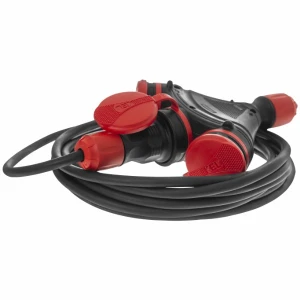 Przedłużacz budowlany 3 gniazda IP54 16A 3x2,5 5m - Plastrol W-01170