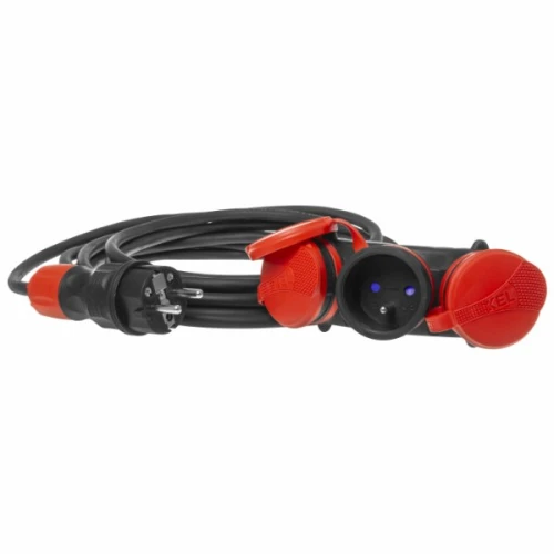 Przedłużacz budowlany 3 gniazda IP54 16A 3x2,5 5m - Plastrol W-01170