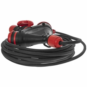 Przedłużacz budowlany 3 gniazda IP54 16A 3x1,5 5m - Plastrol W-01168
