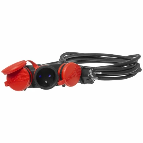 Przedłużacz budowlany 3 gniazda IP54 16A 3x1,5 5m - Plastrol W-01168