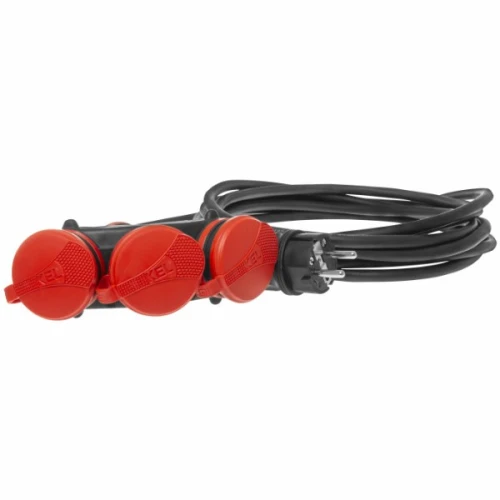 Przedłużacz budowlany 3 gniazda IP54 16A 3x1,5 5m - Plastrol W-01168