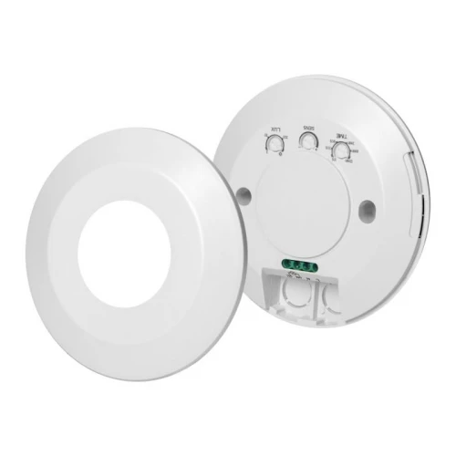 Czujnik ruchu i obecności ultrasoniczny 360 stopni, płaski 2,5 cm, biały - OR-CR-298/W