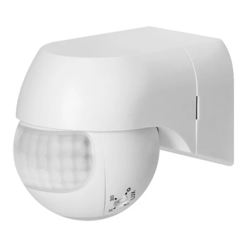 Czujnik ruchu 180 stopni IP44 800W mini biały